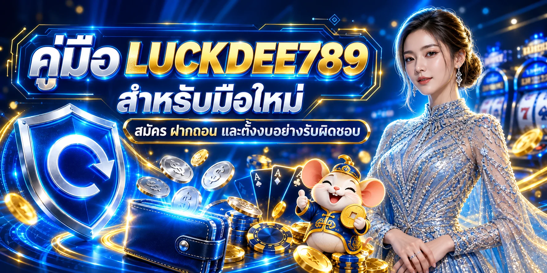 LUCKDEE789 คู่มือมือใหม่ สมัคร ฝากถอน ตั้งงบ